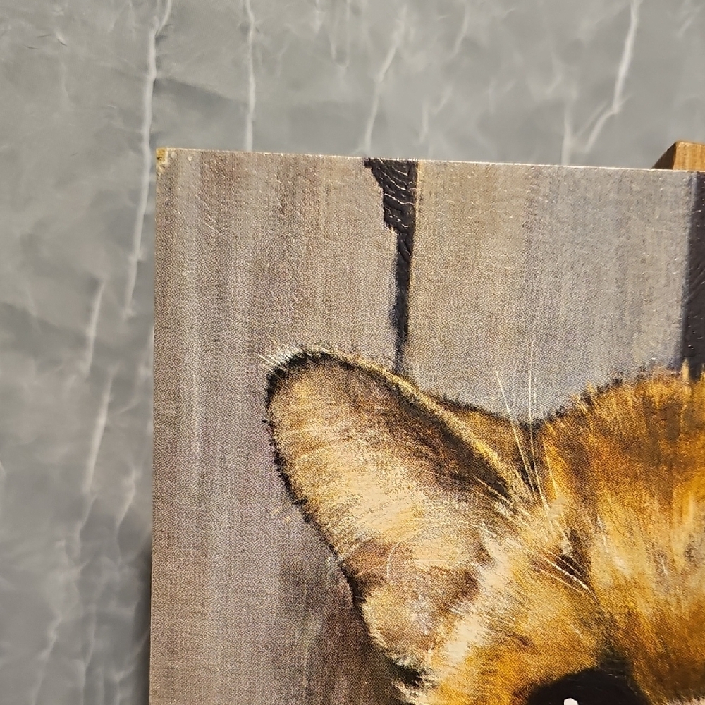VTG Brown Tabby Cat Art Print  "Pitty Kitty" - Litho Print - Picture 4 of 12